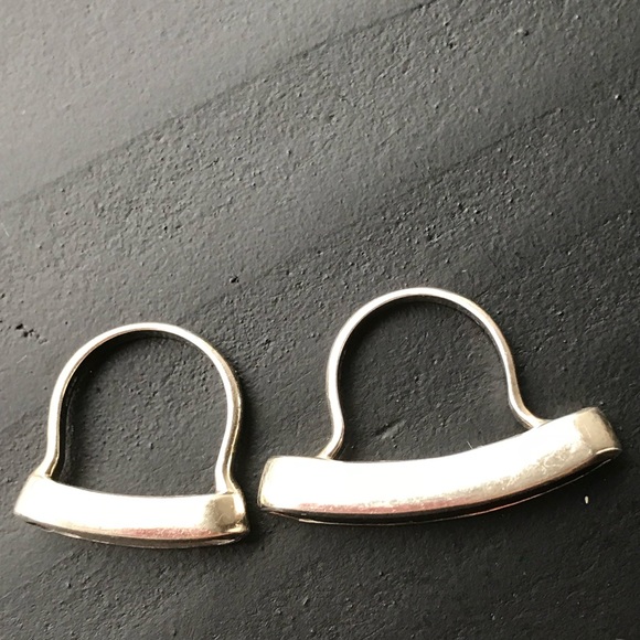 Two stacking Monica Vinader Baja Rings in Silver - Picture 4 of 5